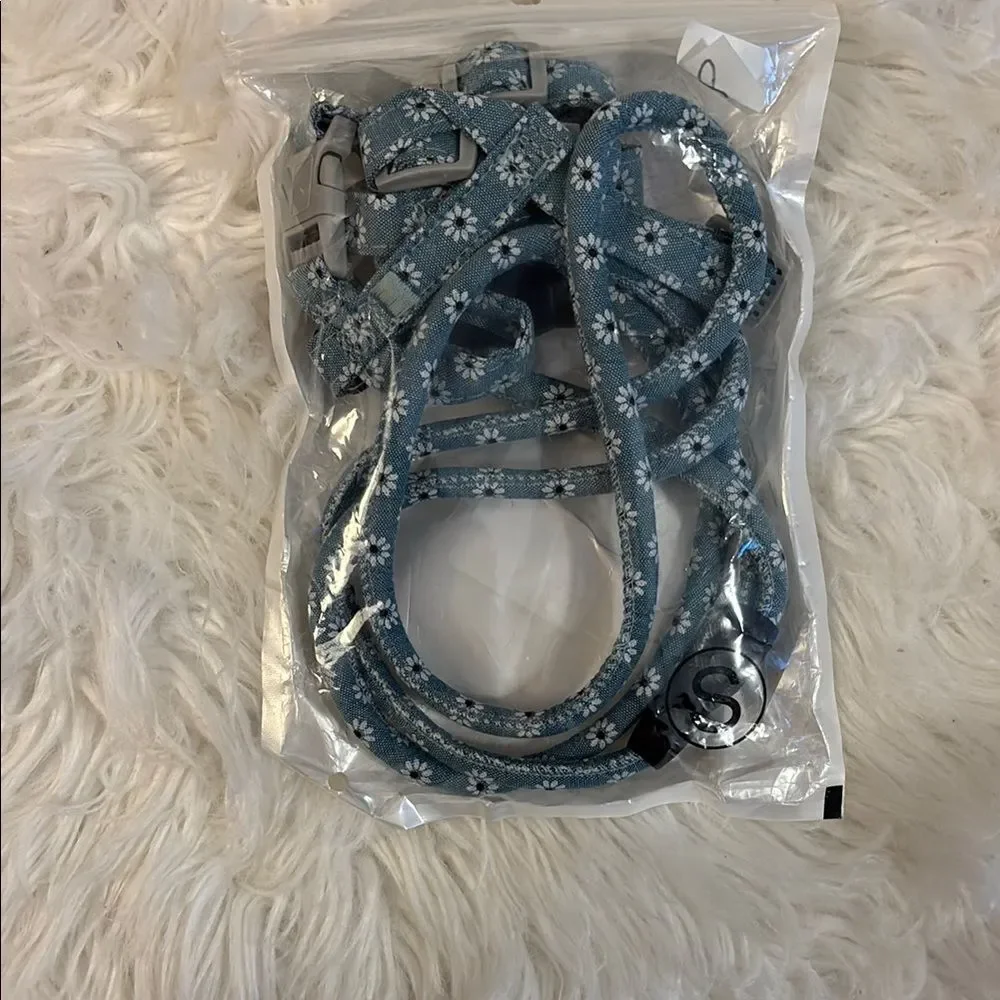 TIESOME Light Blue Cat Harness & Leash